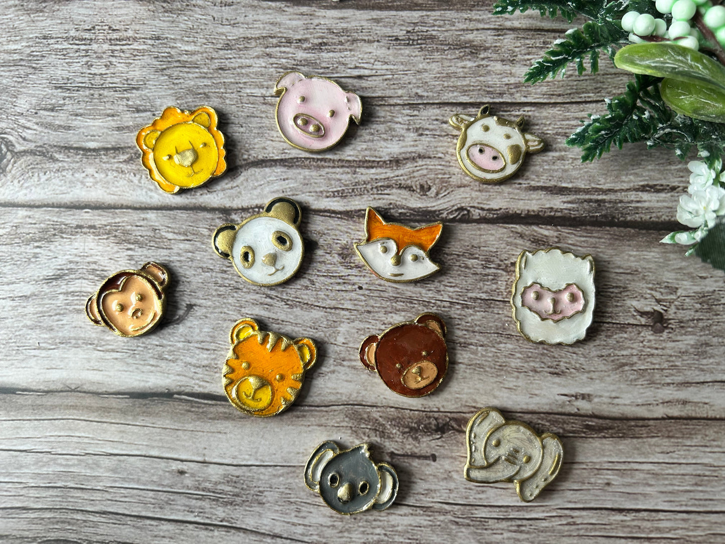 Animal clay pin badge stamp cutter set