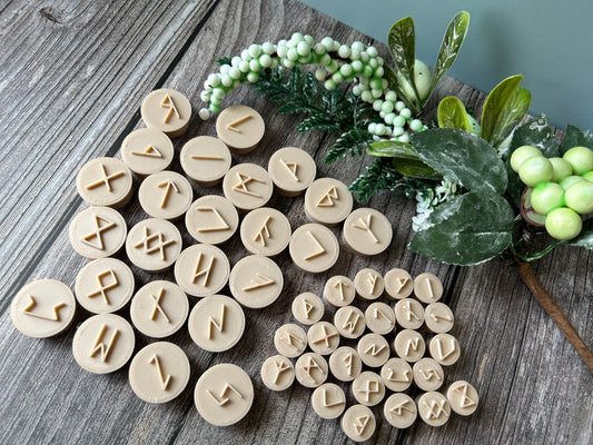 Elderfuthark runes stamps set