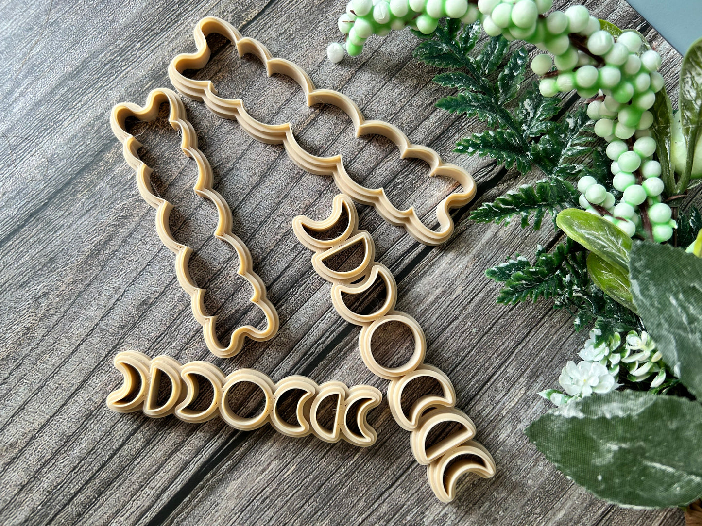 Moon phase cutters with backing cutter