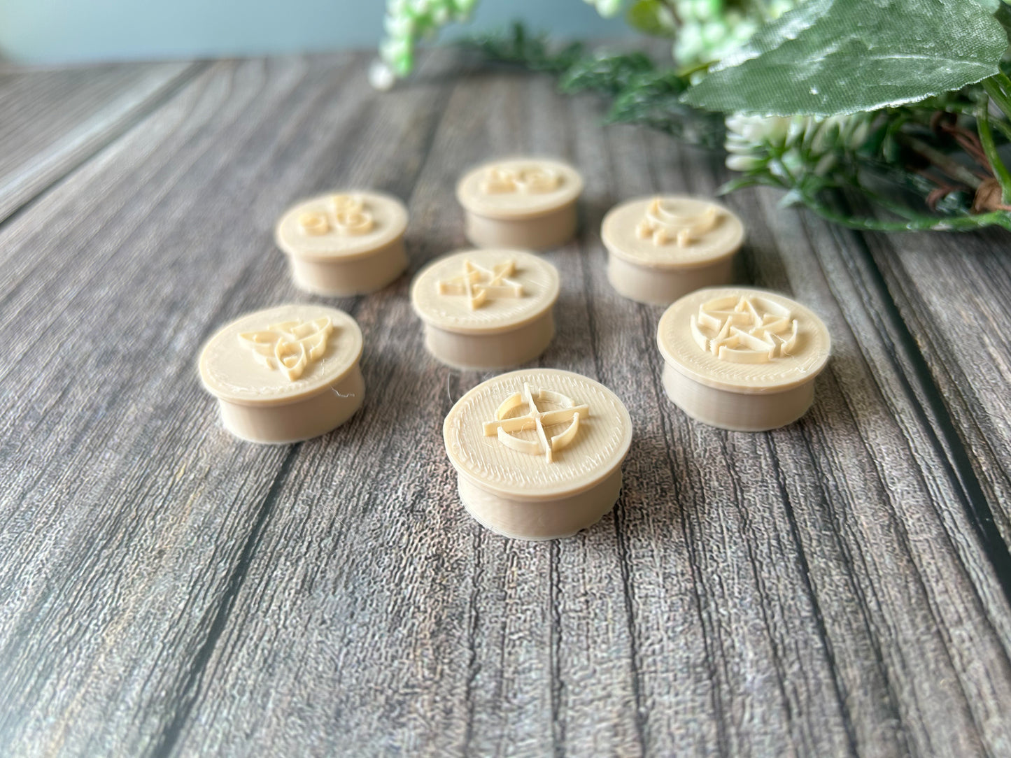 Wicca inspired symbol stamps set