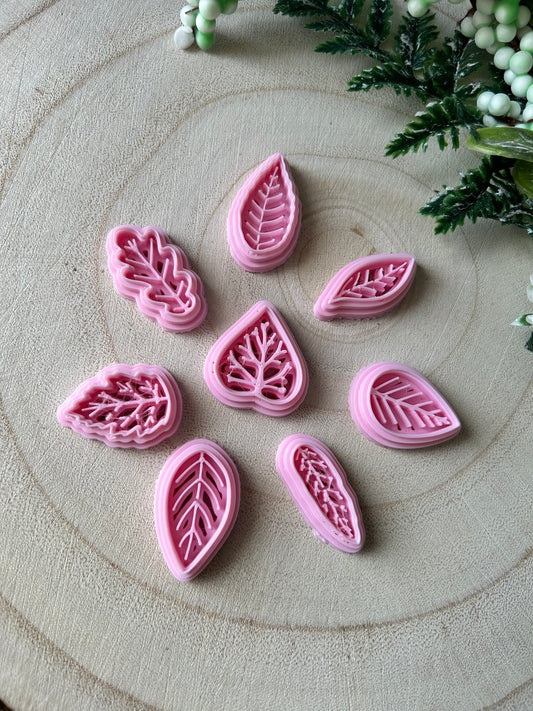 Small leaf stamp cutters set of 8