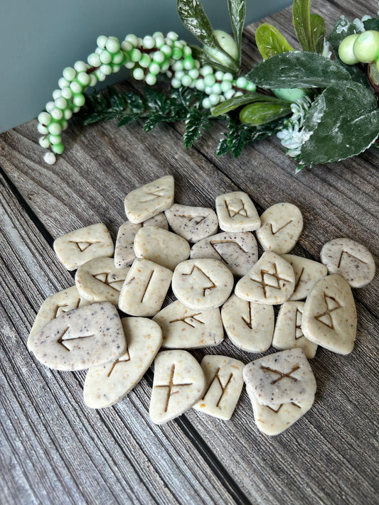 Elderfuthark runes stamps set